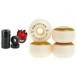 Wheels 55mm Classics Yellow + Spitfire Bearings