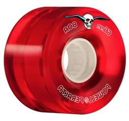Wheels - Clear Red Cruiser Wheels - 4pk - 66mm