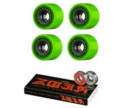 Wheels Rough Riders Green 59mm 80a With Reds Bearings