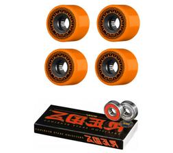 Wheels Rough Riders Orange 59mm 80a With Reds Bearings