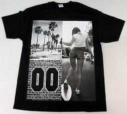 Ing T-shirt Palm Tree Beach Sexy Girl Skater Tee Adult Men  