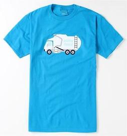 Ing White Trash Tee Mens Turquoise Blue T-shirt Nwt New