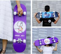 S 31.1 X 7.4 Inches Complete Skateboards For Teens, Beginner