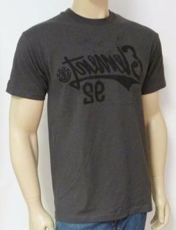 S 92 Script Tee Mens Dark Gray 100% Cotton T-shirt New Nwt