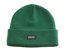 S Brand Logo Hunter Green Beanie Hat