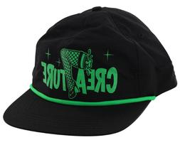 S Burlesque Leg Logo Black / Green Snapback Hat