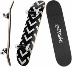 S For Beginners, Complete Skateboard 31 X 7.88, 7 Layer Cana