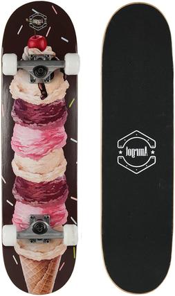 S Pro 31 Inches Complete Skateboards For Teens, Beginners, G