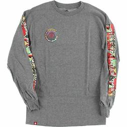 S Spirted Long Sleeve T-shirt - Size: X-large Grey Heather