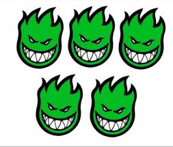 Big Head Sticker Collection - 3 Inch - Five Green Stickers