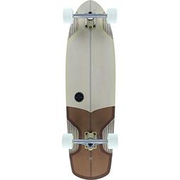 GLOBE HG Stubby V-Ply Skateboard, Off White/Brown