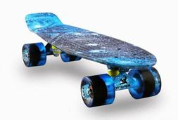 S Complete 22inch Mini Cruiser Retro Skateboard