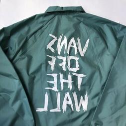 Vans Torrey Coaches Jacket Windbreaker Coat Green Men's Larg