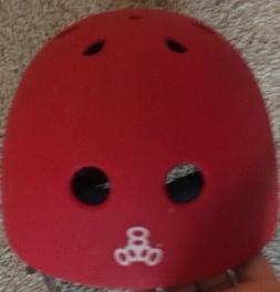 Triple 8 Brainsaver Skateboard/Longboard Helmet, Red, Extra 