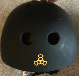 Triple 8 CPSC Brainsaver Skateboard/Longboard Helmet, Black,