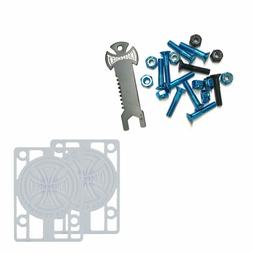 Hardware 1" Black/blue + Tool + White Indy Risers