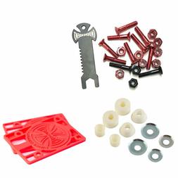 Hardware Blk/red + Tool + Risers + Krux Bushings