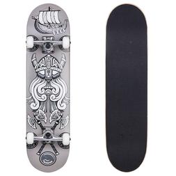 Cal 7 Viking Legend Complete Skateboard, 8 Inch Deck with 52