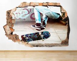 Trick Cool Boys Smashed Decal 3d Art Vinyl Room C849